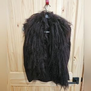 Brown Faux Fur Vest